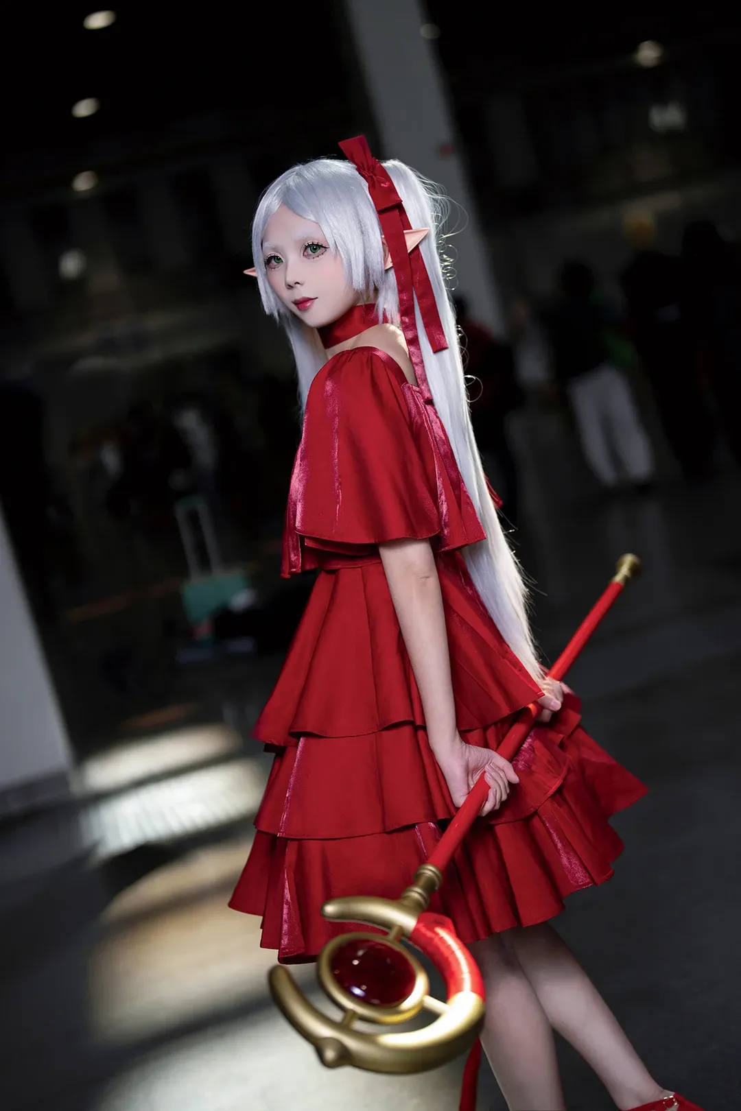漫展返图, 葬送的芙莉莲, 芙莉莲cos, cosplay场照, 红裙cos
