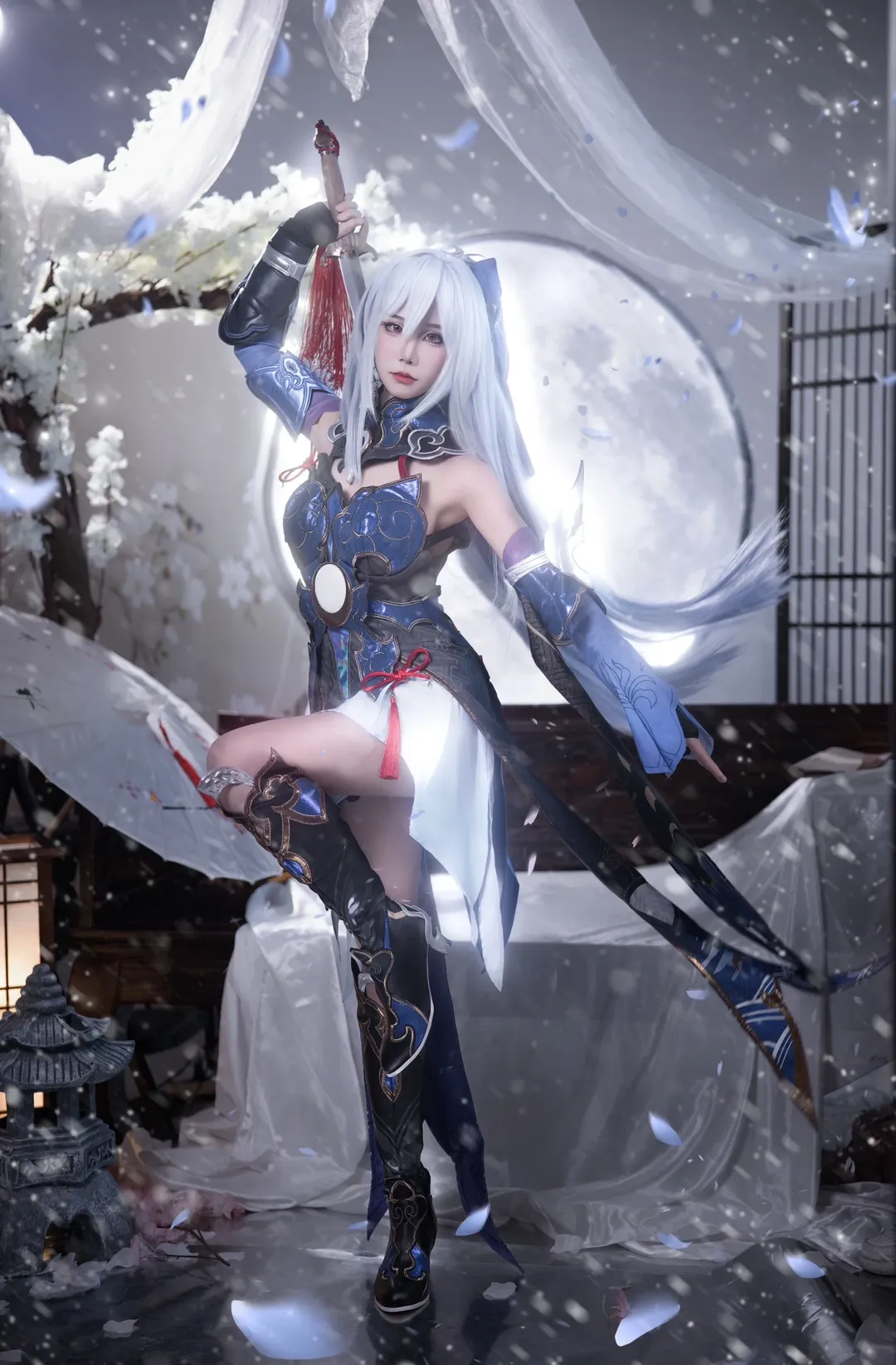 二次元攝影, 崩壞星穹鐵道, 鏡流cos, cosplay正片, 國風仙俠