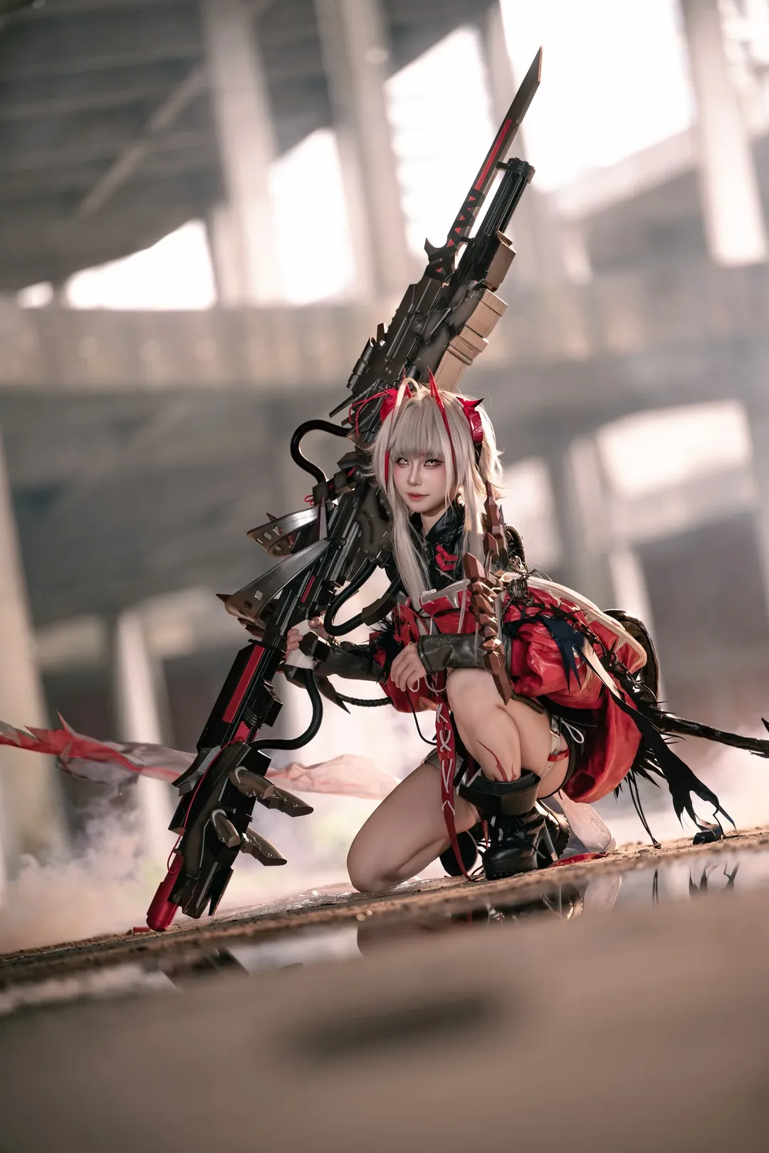 明日方舟, 机械少女, 维什戴尔cos, 废土风, 重型武器 - 第1张
