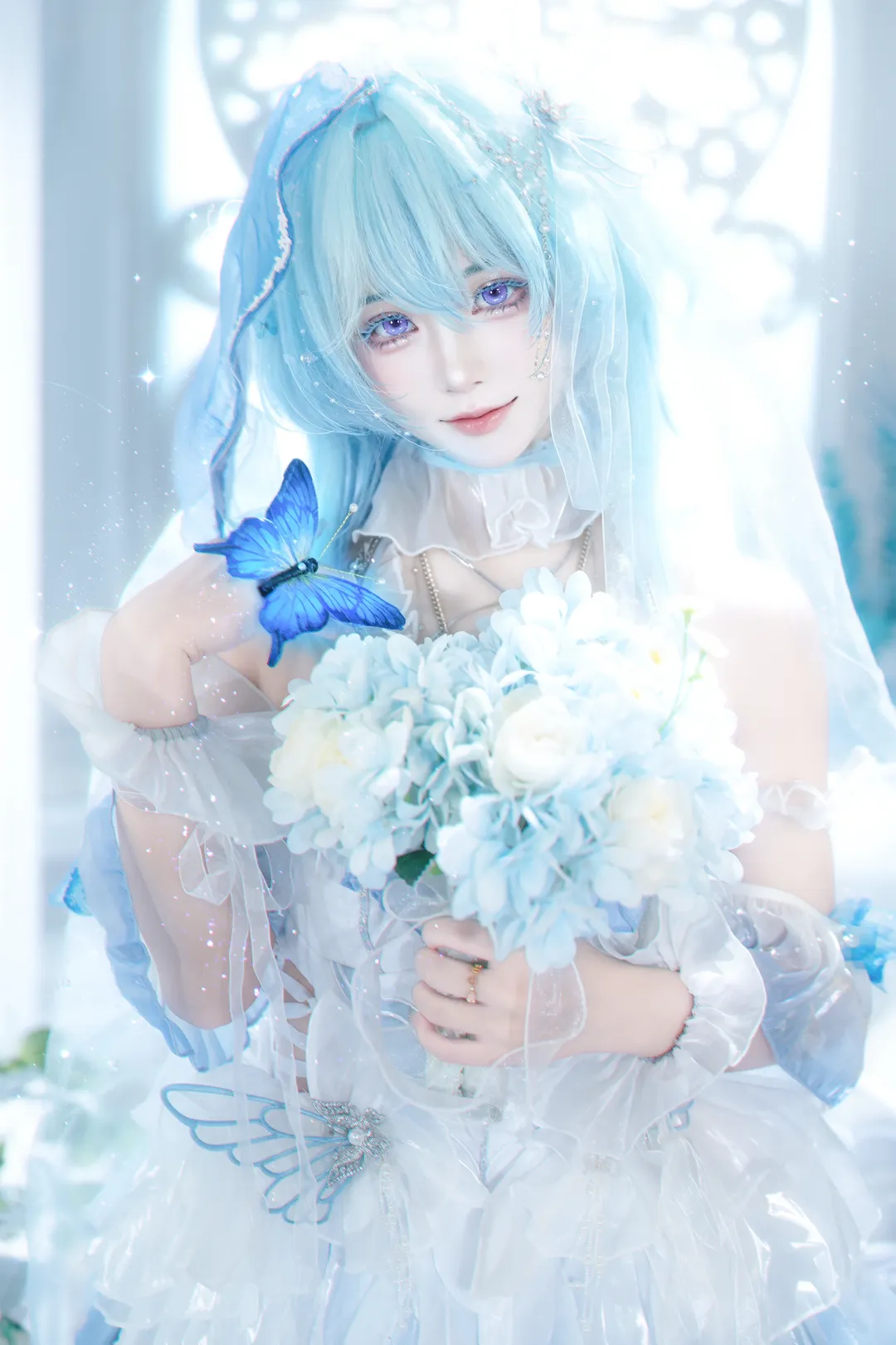 Wuthering Waves, The Shorekeeper cosplay, Bride cosplay, Dreamy style cosplay, Always and Ever cosplay