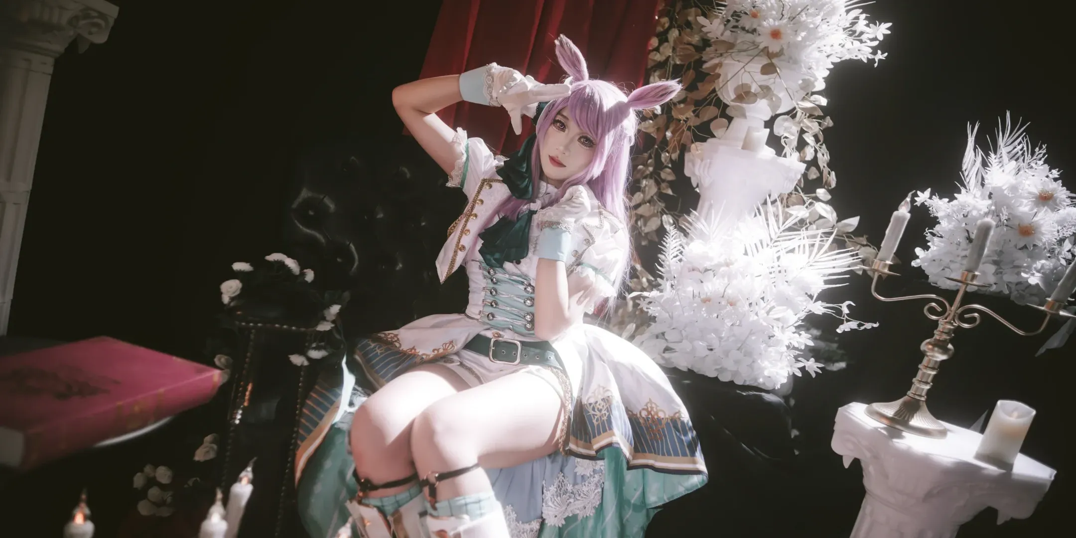 漫展场照, cosplay摄影, 哥特风cos, Cosplay日常, 复古布景