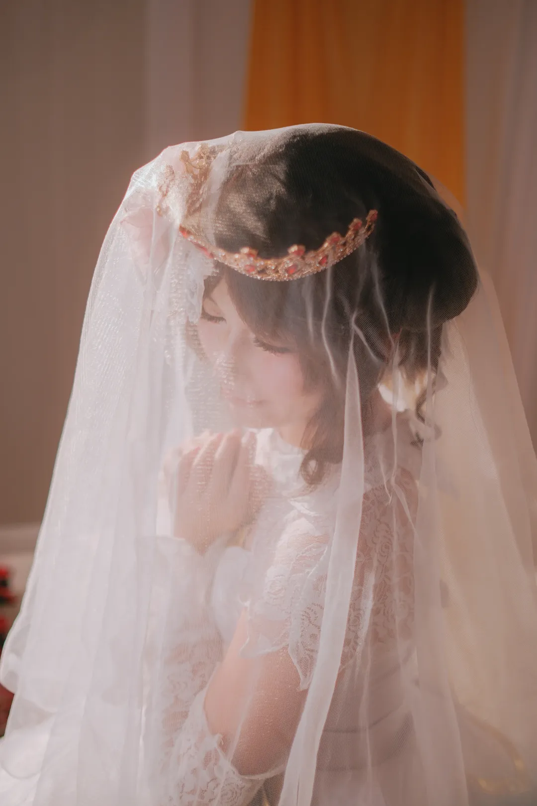Honor of Kings, Bridal look, White stockings, Xiao Qiao Cosplay, Cosplay outfit - Image 3