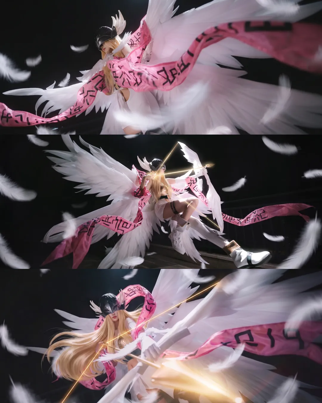天使造型, 天女兽cos, 数码宝贝, 白色羽翼, 长靴穿搭 - 第2张