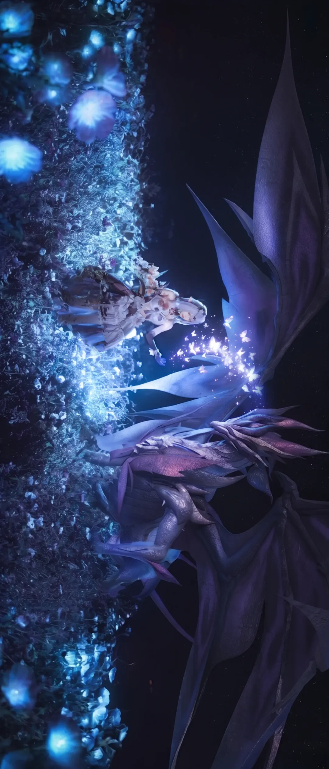二次元摄影, 崩坏星穹铁道, 遐蝶cos, 蓝色花海, cosplay分享 - 第2张