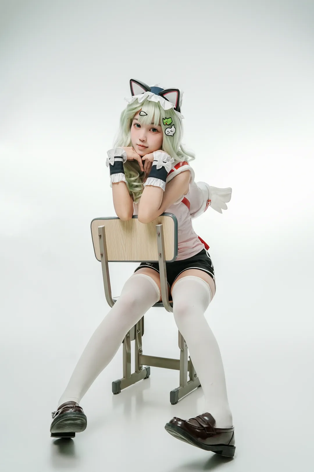 絕區零, 千夏cos, cosplay攝影, KFC聯動, 白絲長襪