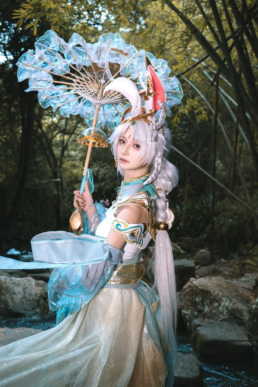 王者榮耀, 公孫離cos, cosplay攝影, 雲諾千山, 竹林拍攝