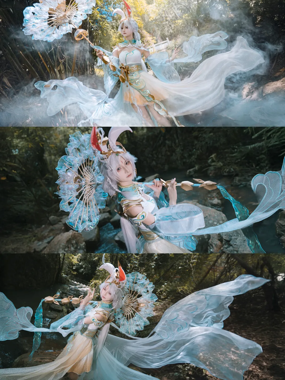王者荣耀, 公孙离cos, cosplay摄影, 云诺千山, 竹林拍摄 - 第3张