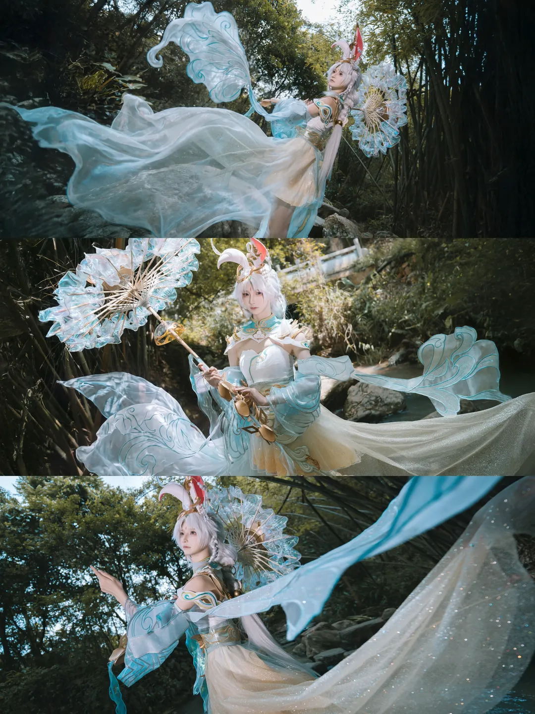 王者荣耀, 公孙离cos, cosplay摄影, 云诺千山, 竹林拍摄 - 第4张