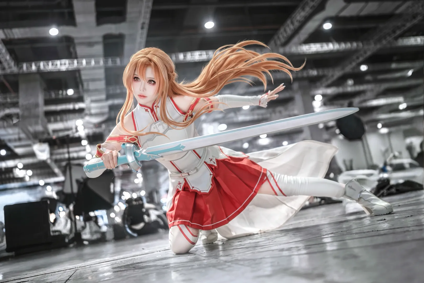 イベント写真, アスナ コスプレ, ソードアート・オンライン, アニメコスプレ, 白タイツコスプレ - 1枚目