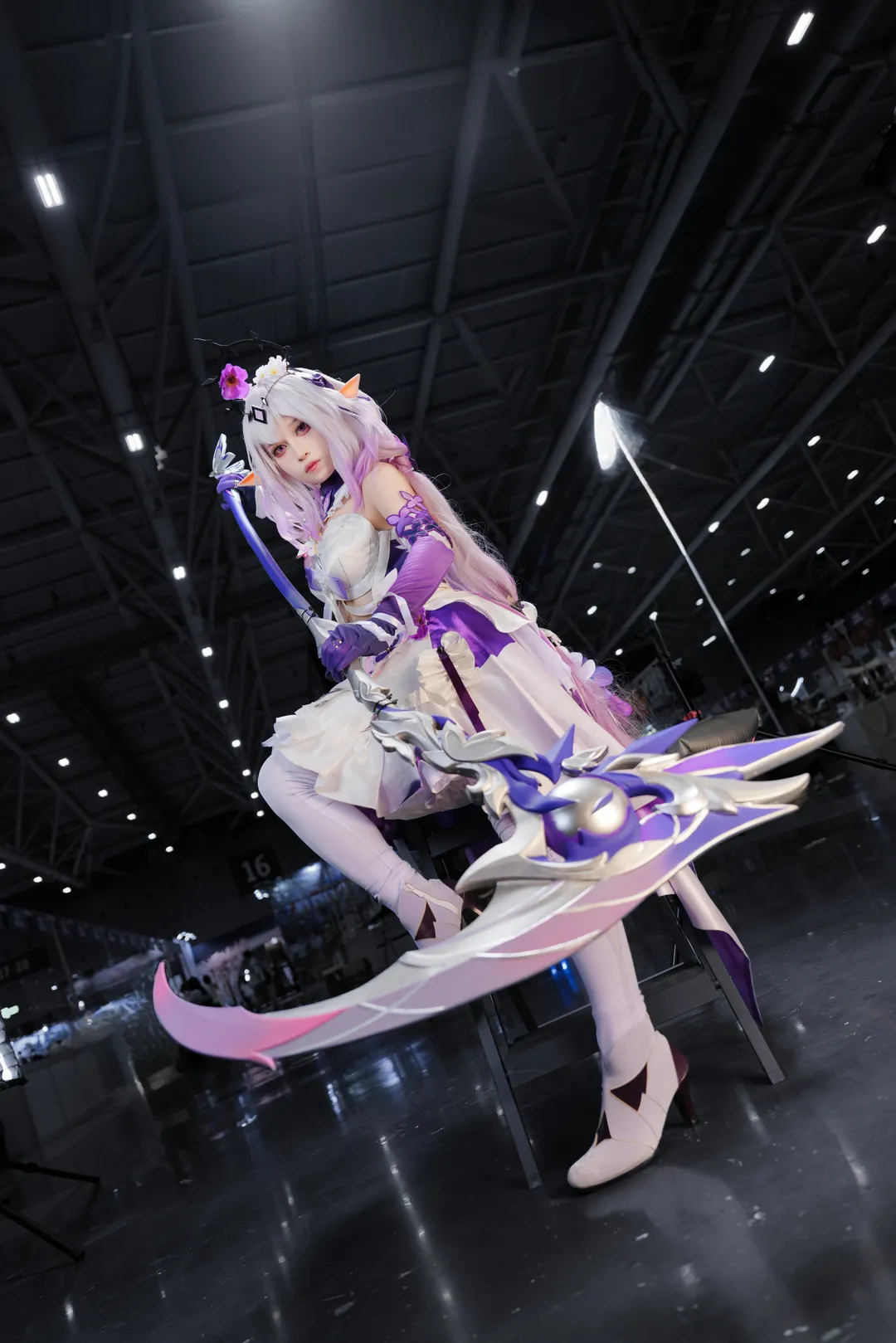 Honkai: Star Rail, Anime convention, White stockings, Elf ears, Castorice cosplay