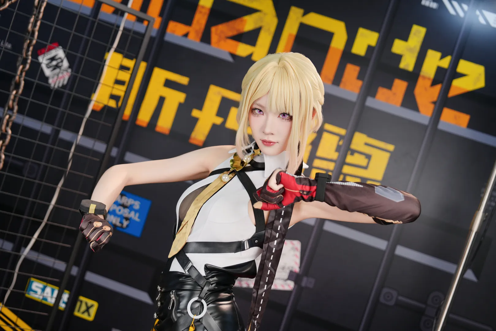 絕區零, cosplay, 漫展返圖, 伊芙琳cos, 皮褲穿搭 - 第6張