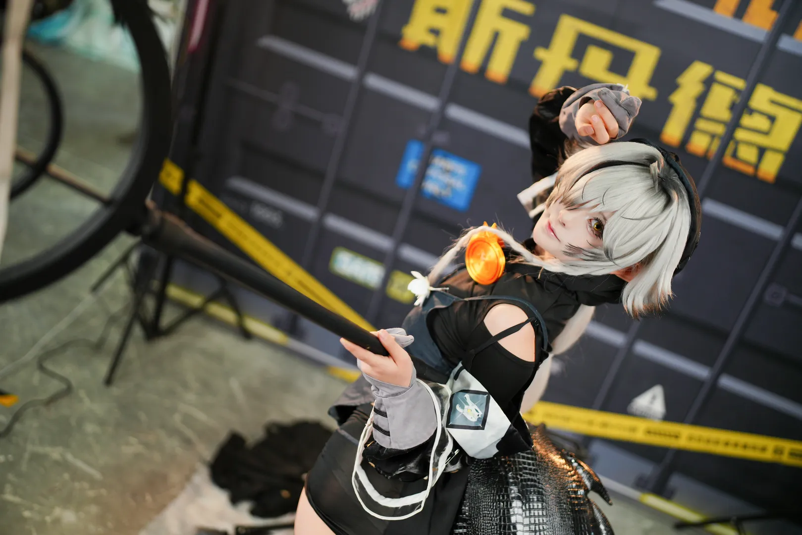 萤火虫漫展, 明日方舟, 丝袜穿搭, 特米米cos, 斯丹德灯光 - 第11张