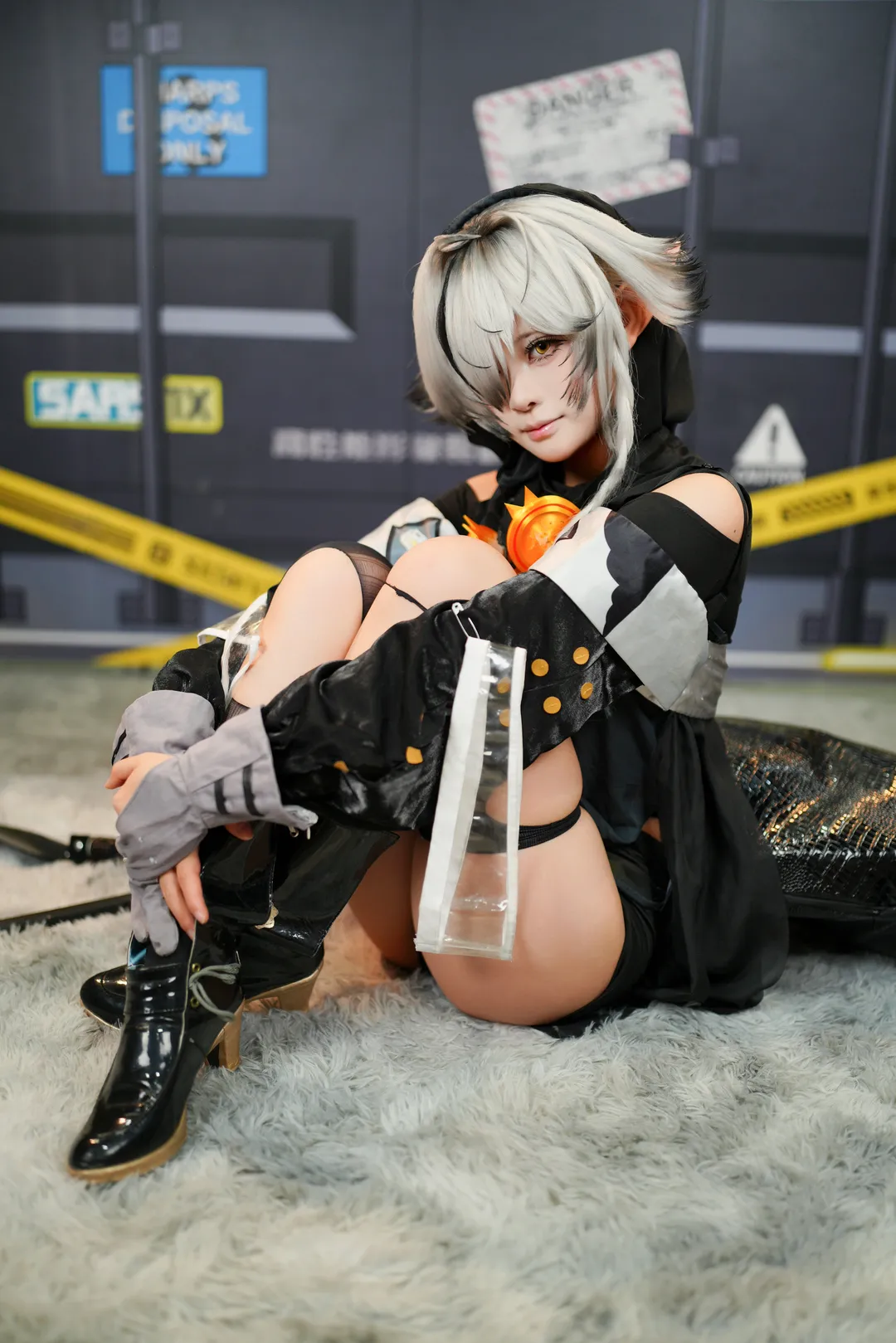 萤火虫漫展, 明日方舟, 丝袜穿搭, 特米米cos, 斯丹德灯光 - 第2张