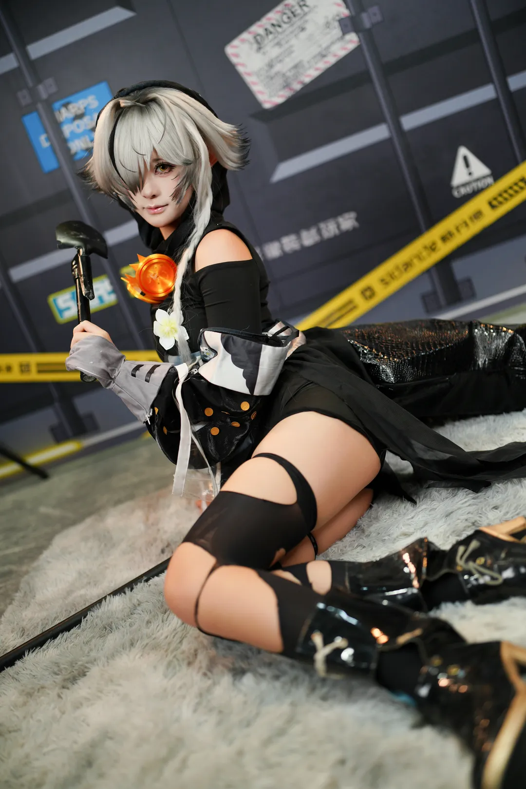 萤火虫漫展, 明日方舟, 丝袜穿搭, 特米米cos, 斯丹德灯光 - 第4张