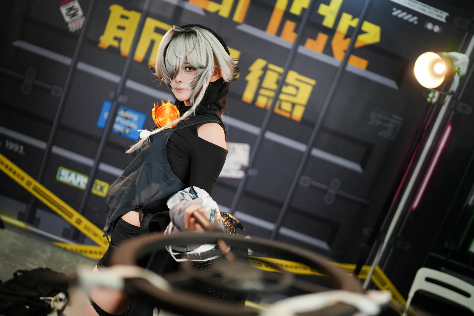 萤火虫漫展, 明日方舟, 丝袜穿搭, 特米米cos, 斯丹德灯光 - 第6张