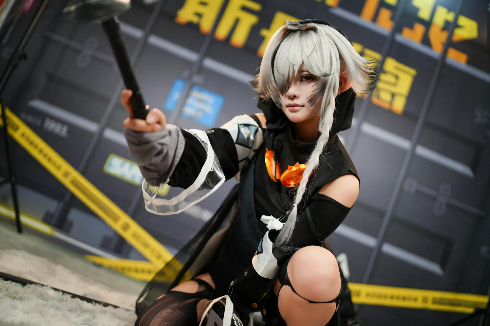 萤火虫漫展, 明日方舟, 丝袜穿搭, 特米米cos, 斯丹德灯光 - 第7张