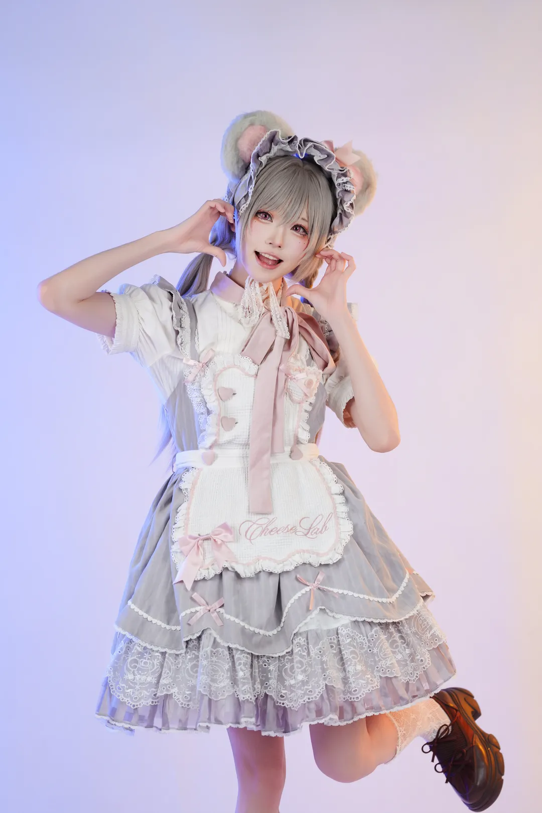 二次元摄影, 漫展返图, 兽耳女仆, Lolita cosplay, 白色蕾丝袜 - 第14张