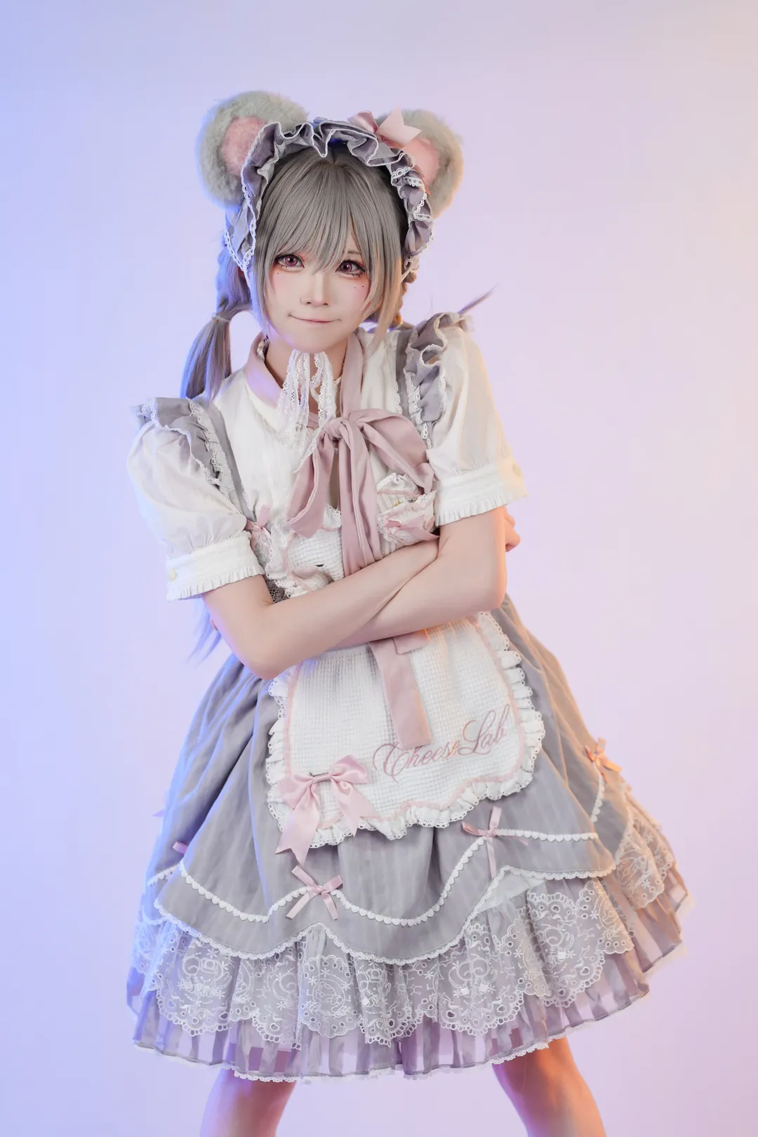 二次元摄影, 漫展返图, 兽耳女仆, Lolita cosplay, 白色蕾丝袜 - 第3张