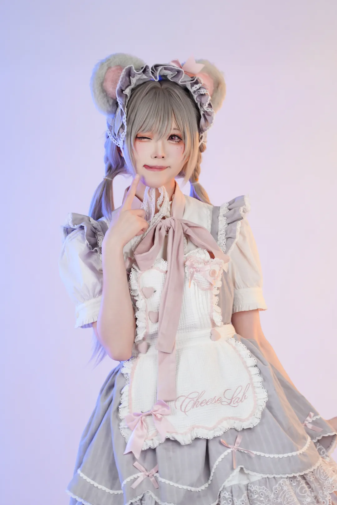 二次元摄影, 漫展返图, 兽耳女仆, Lolita cosplay, 白色蕾丝袜 - 第4张