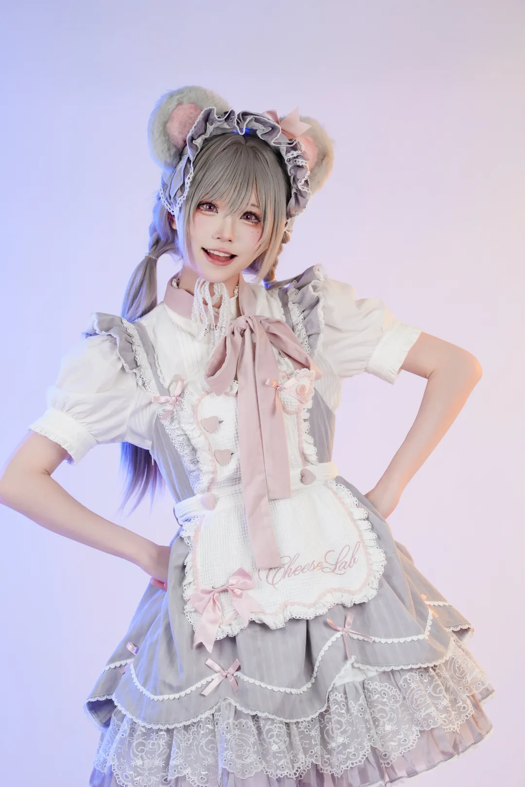 二次元摄影, 漫展返图, 兽耳女仆, Lolita cosplay, 白色蕾丝袜 - 第9张
