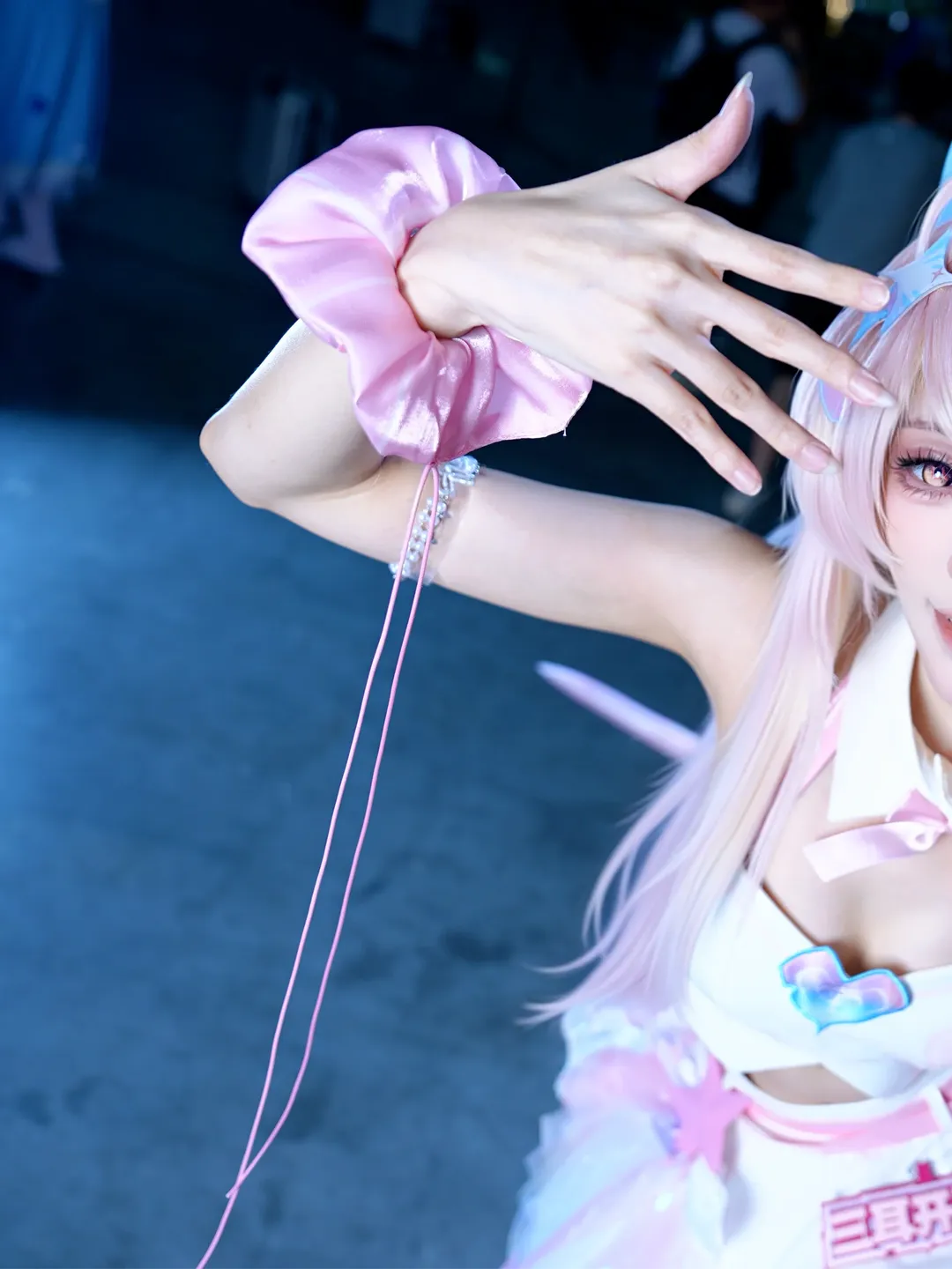鳴潮, コスプレ, エイメス コスプレ, 白ストッキングコスプレ, 深圳アニメフェスティバル - 1枚目