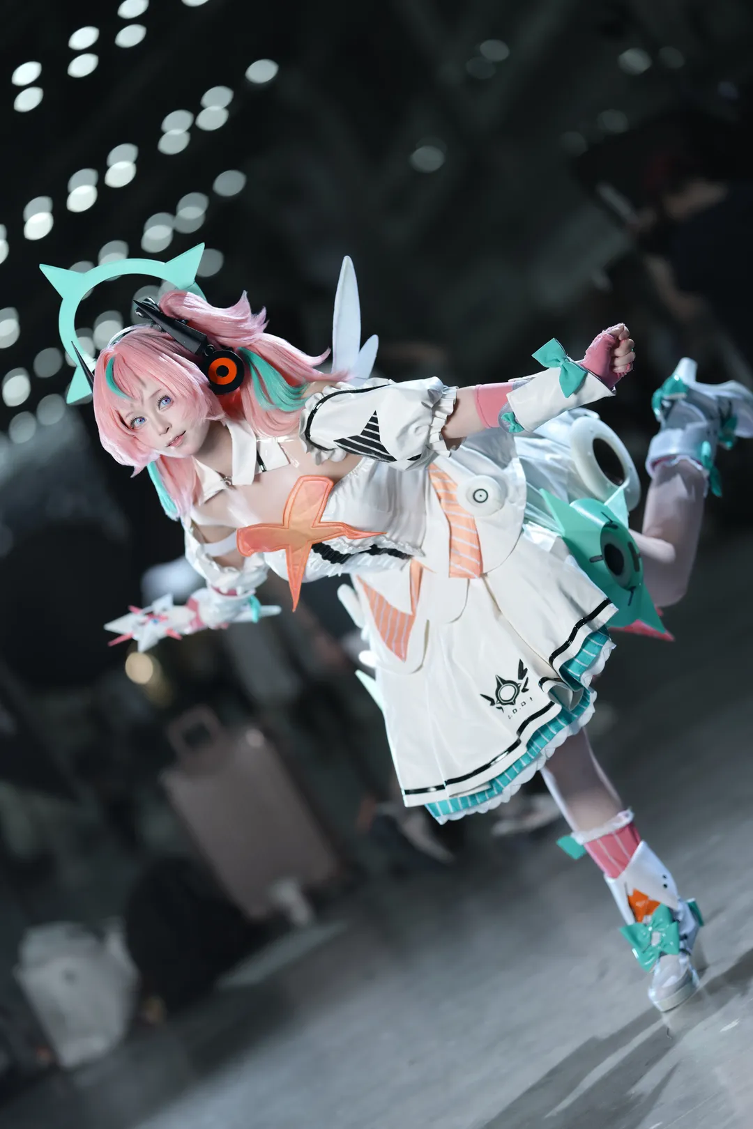 Zenless Zone Zero, Anime cosplay, Aria cosplay, White stockings cosplay, Shenzhen Anime Festival