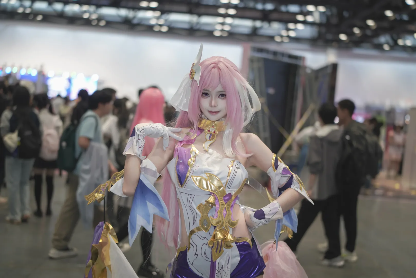 爱莉希雅cos, Cosplay摄影, 粉色头发, 漫展Coser, 爱莉希雅人之律者