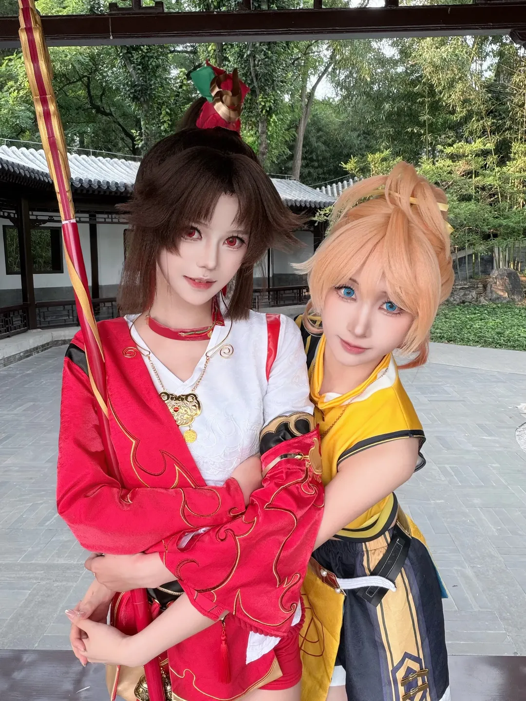 王者荣耀, 国风cosplay, 云缨cos, 双人外景cos, 姬小满cos - 第3张