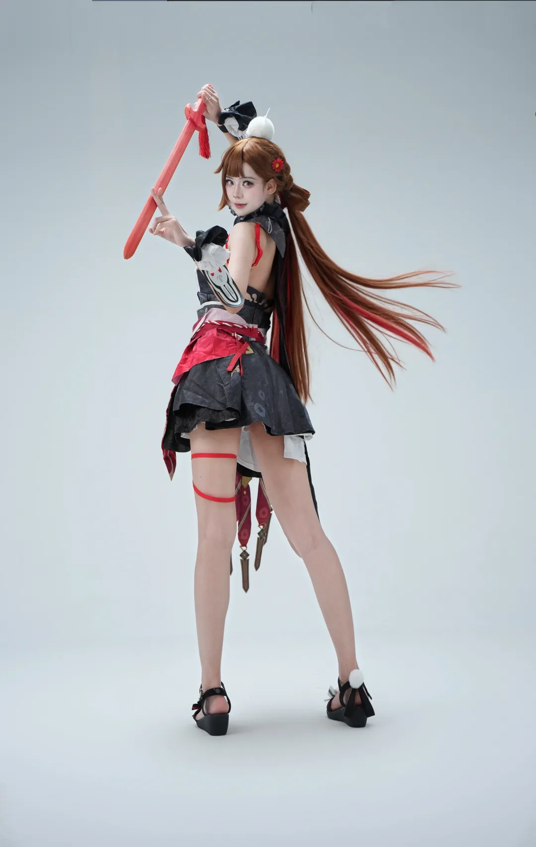 二次元少女, 崩坏三, cosplay摄影, 李素裳cos, 腿环穿搭 - 第2张