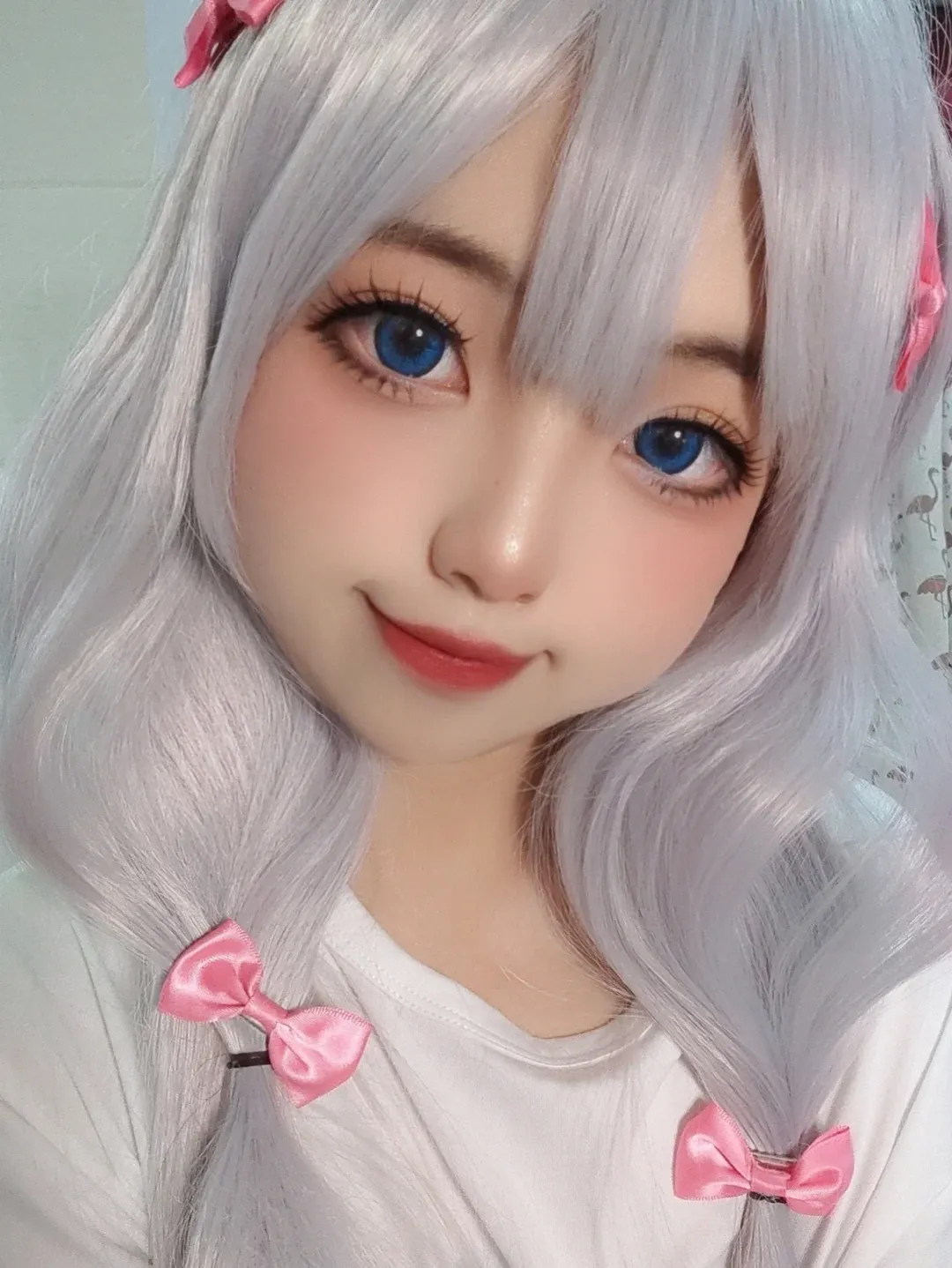 埃罗芒阿老师, 和泉纱雾cos, cosplay美瞳分享, 伊娃爱美瞳, 大眼双马尾萌妹 - 第3张