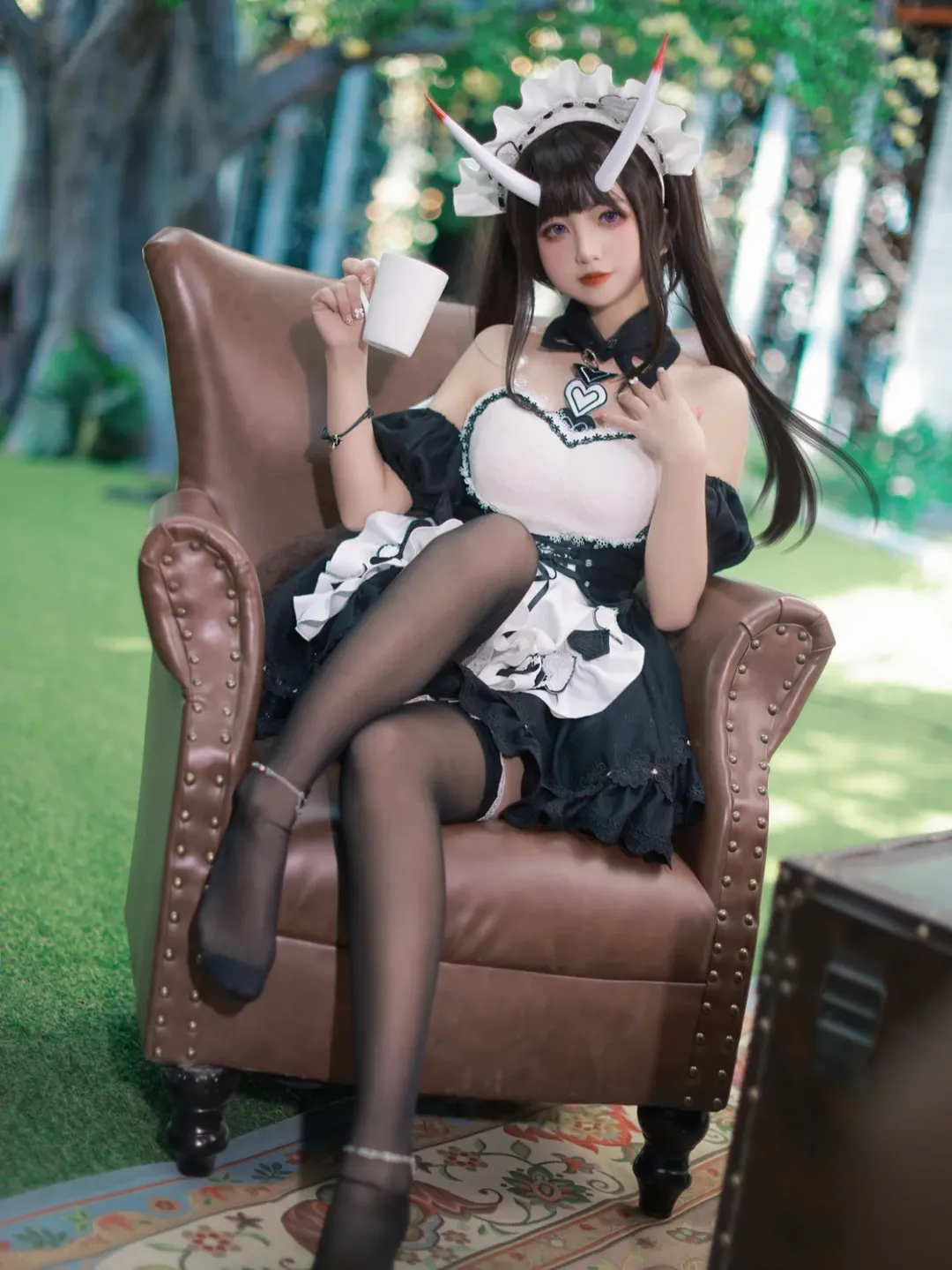 碧蓝航线, 女仆装, 能代cos, 黑丝, cosplay分享