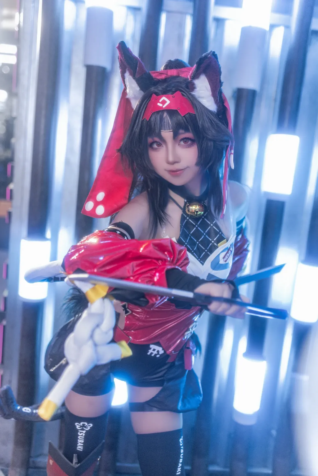 赛博朋克, cosplay摄影, 绝区零cos, 黑丝穿搭, 兽耳娘 - 第1张