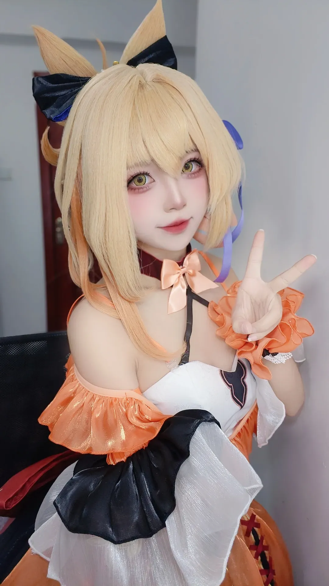 原神, 宵宫cos, 居家摄影, cosplay自拍, 同人焰火梦境 - 第3张