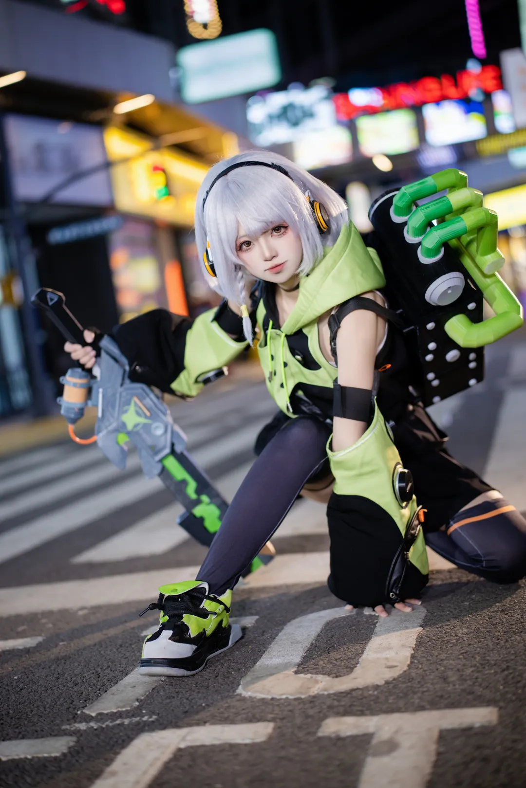 ゼンレスゾーンゼロ, テックウェアコーデ, ストッキングコーデ, アンビーコスプレ, 昆明アニメコンベンション - 1枚目