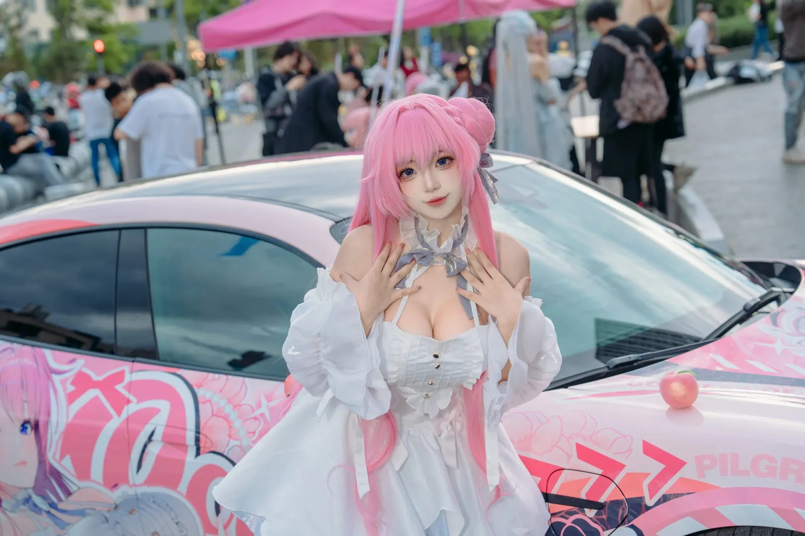 胜利女神新的希望, 桃乐丝cos, 白丝cosplay, 线下漫展, 痛车巡礼