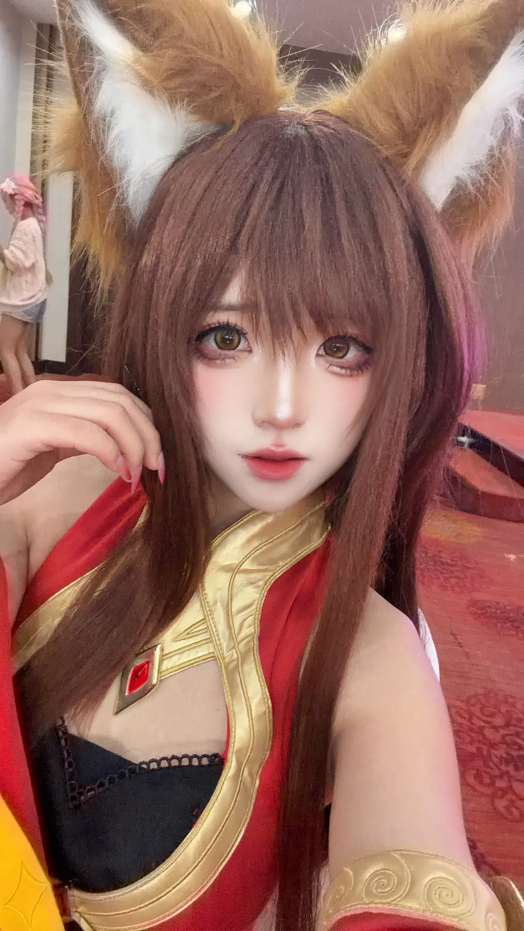 オナー・オブ・キングス, 中国風コスプレ, 狐耳少女, 二次元自撮り, 妲己コスプレ - 1枚目