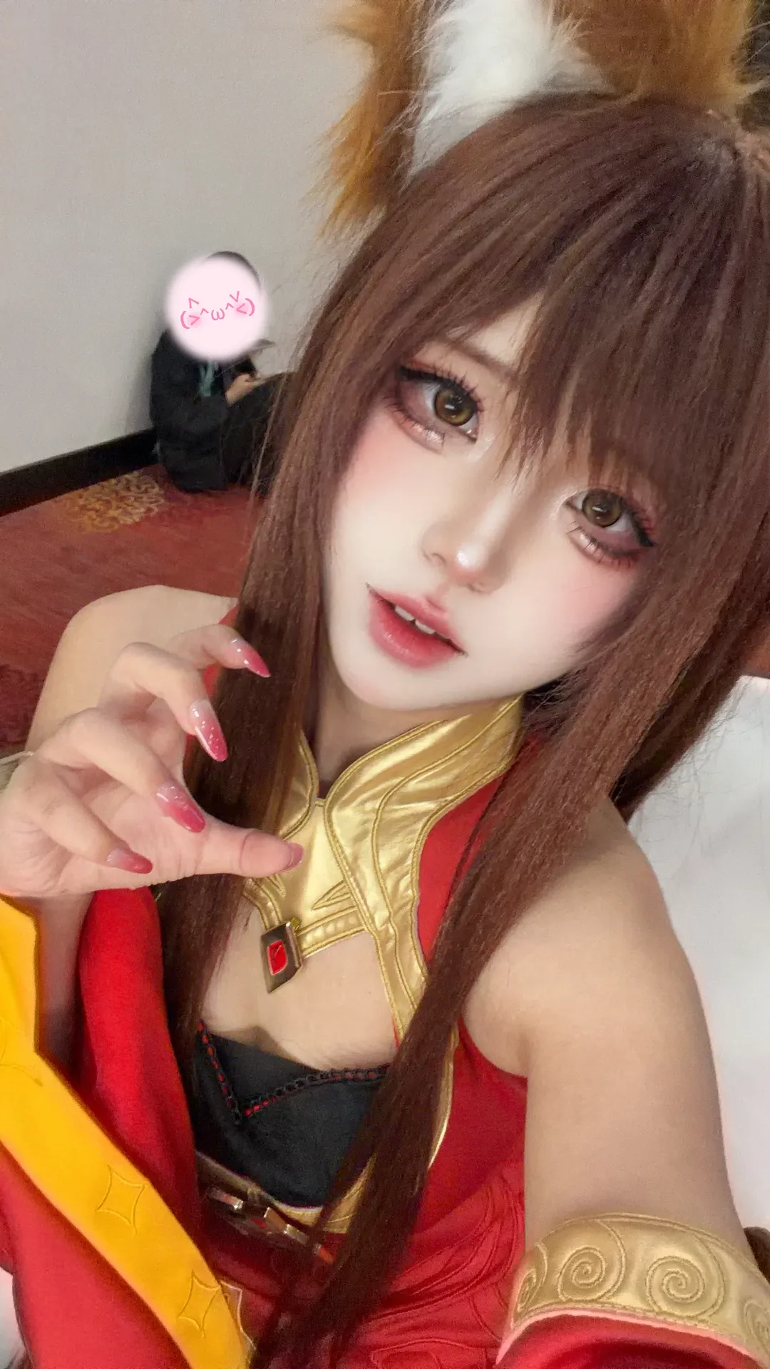 オナー・オブ・キングス, 中国風コスプレ, 狐耳少女, 二次元自撮り, 妲己コスプレ - 4枚目