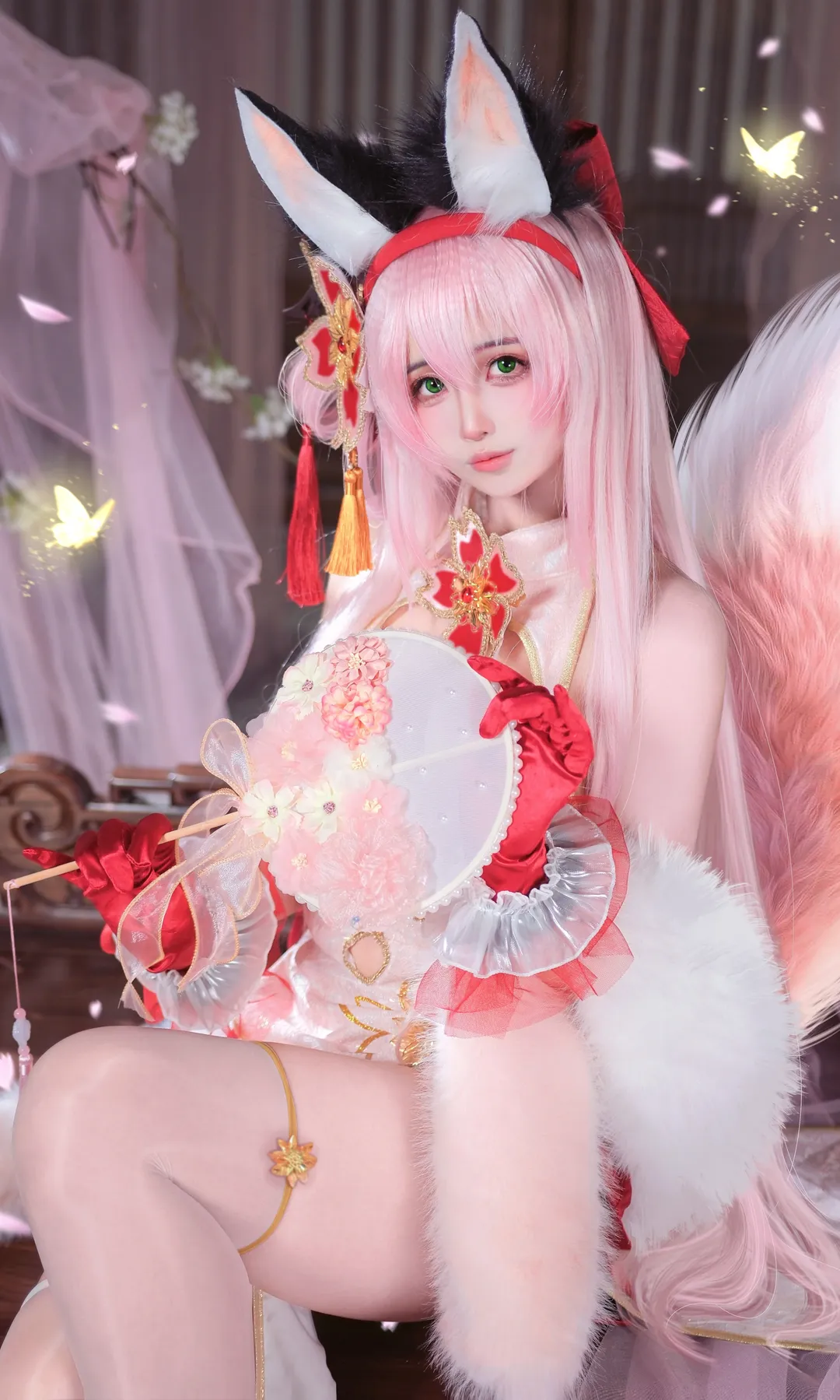 cosplay, Azur Lane, Kemonomimi girl, The Lantern Festival, Hanazuki cosplay