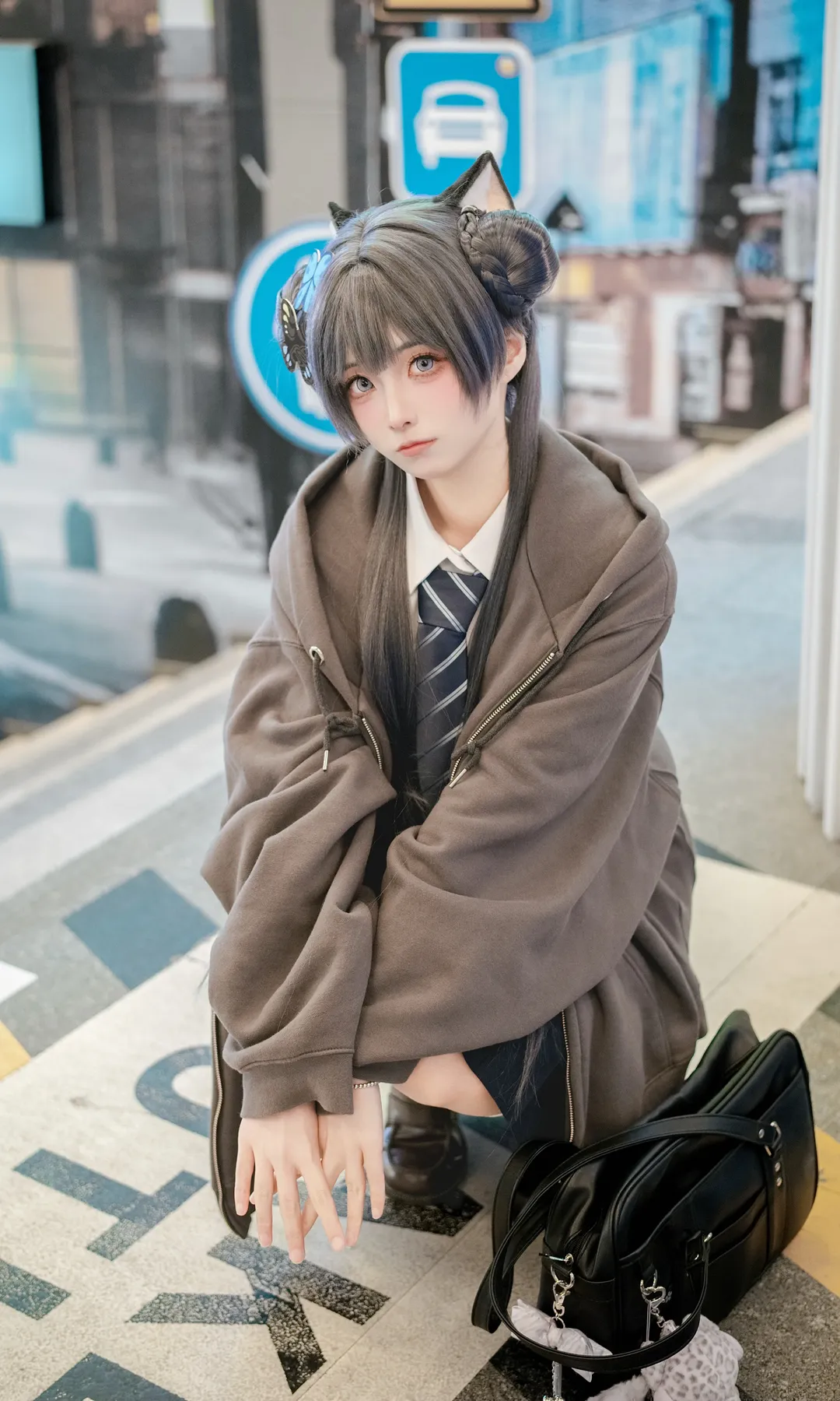 二次元, cosplay, 蔚蓝档案, 妃咲cos, 街头摄影 - 第5张