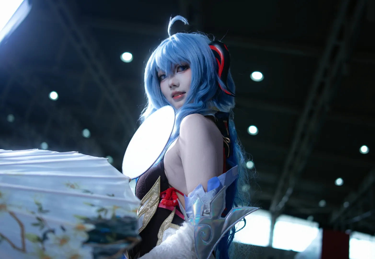 原神, 甘雨cos, 漫展返图, cosplay摄影, 黑丝穿搭 - 第1张