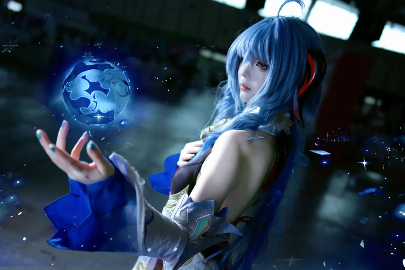 原神, 甘雨cos, 漫展返图, cosplay摄影, 黑丝穿搭 - 第2张