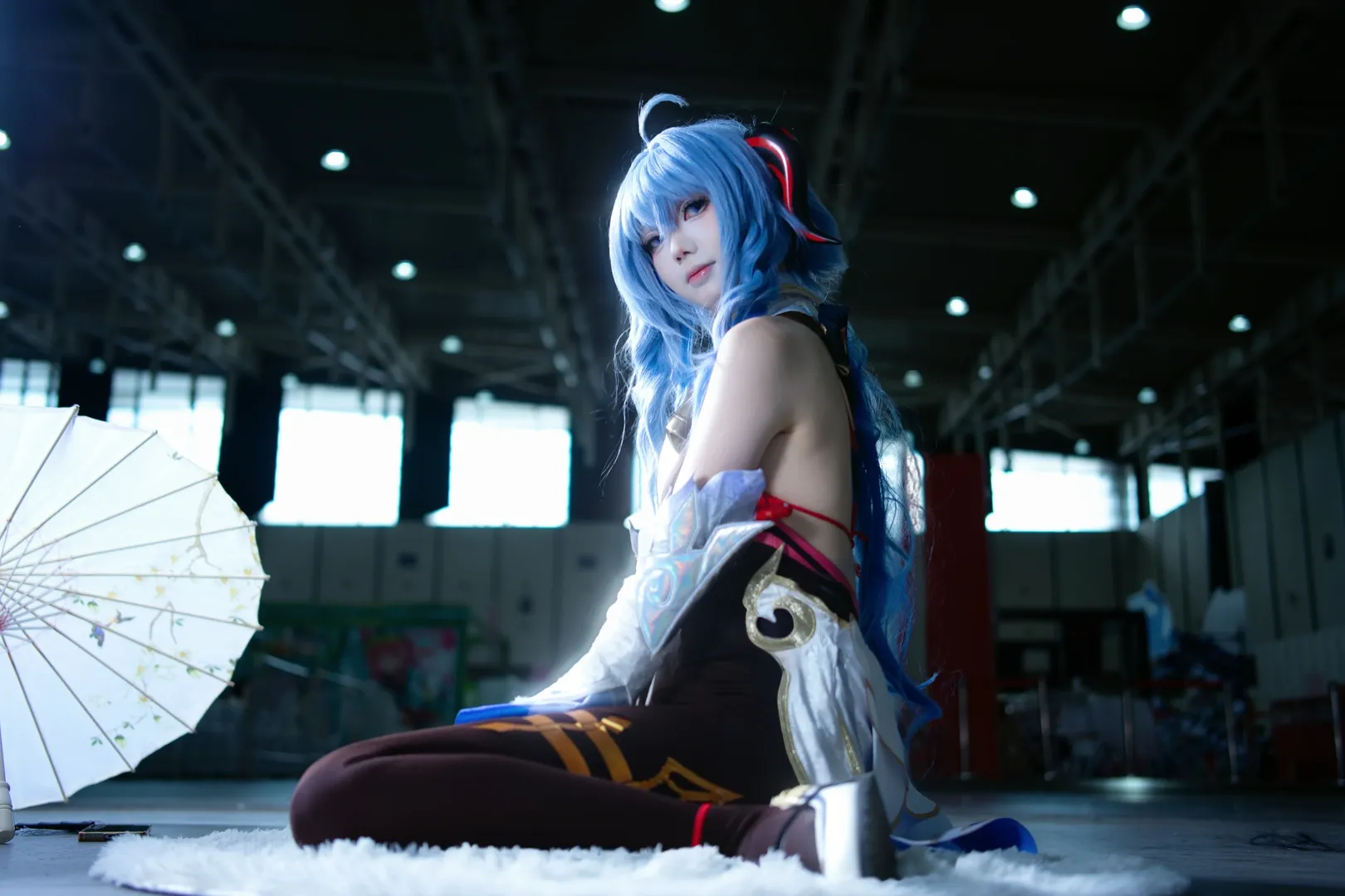 原神, 甘雨cos, 漫展返图, cosplay摄影, 黑丝穿搭 - 第3张