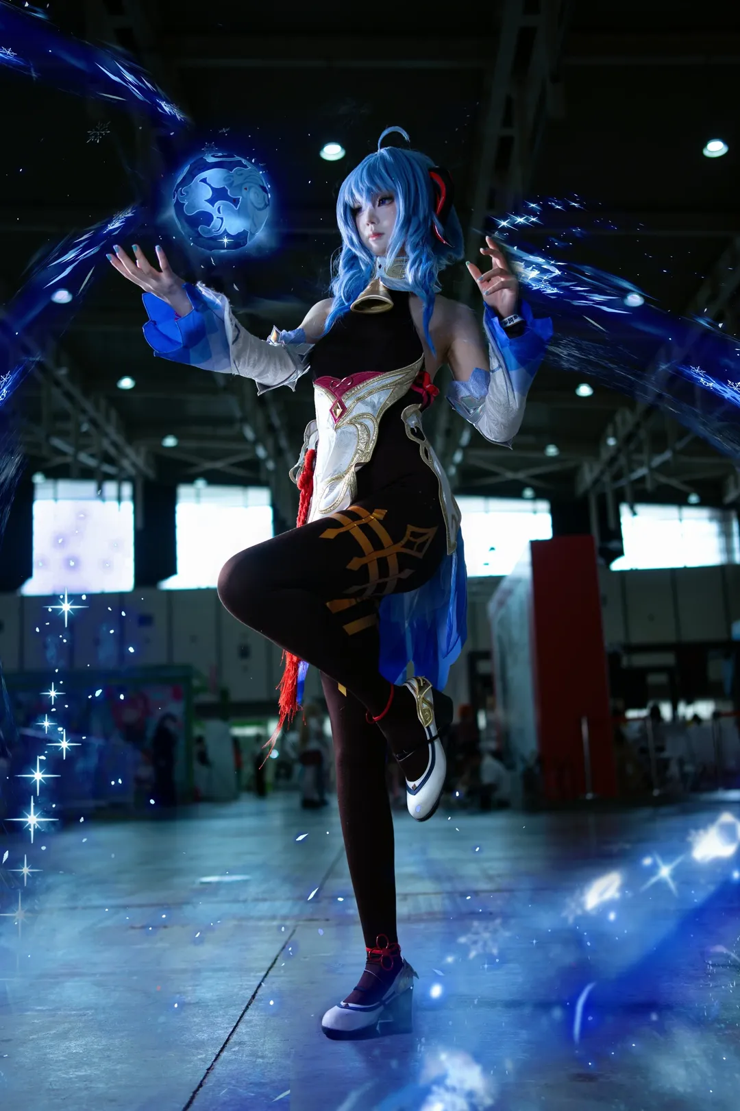 原神, 甘雨cos, 漫展返圖, cosplay攝影, 黑絲穿搭