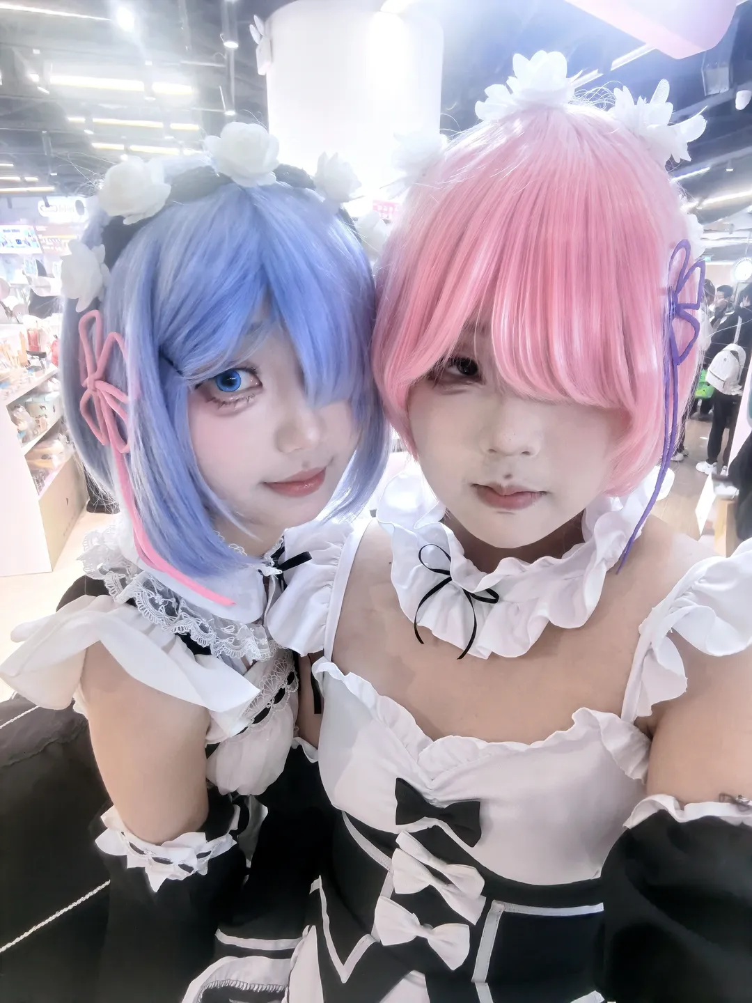 Duo cosplay, Rem cosplay, Convention photography, Re:Zero - Starting Life in Another World, Ram cosplay