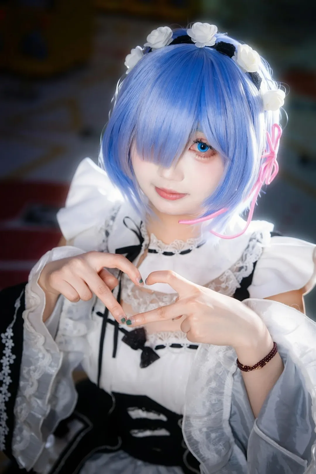 cosplay, 二次元摄影, 女仆装, 蕾姆cos, 从零开始的异世界