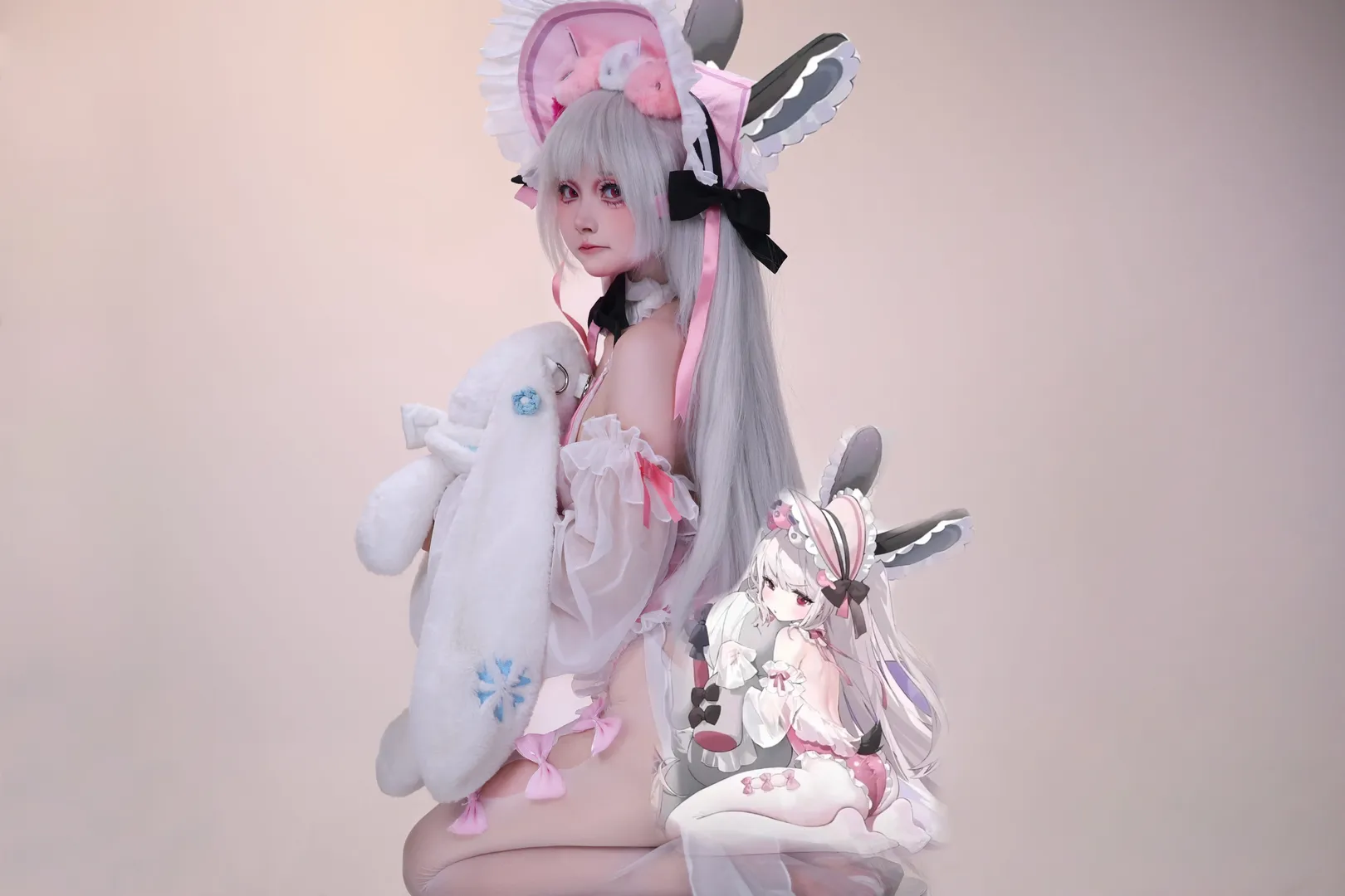 梦幻妆造, 碧蓝航线, 二次元cosplay, 哈尔福德cos, 毛绒道具