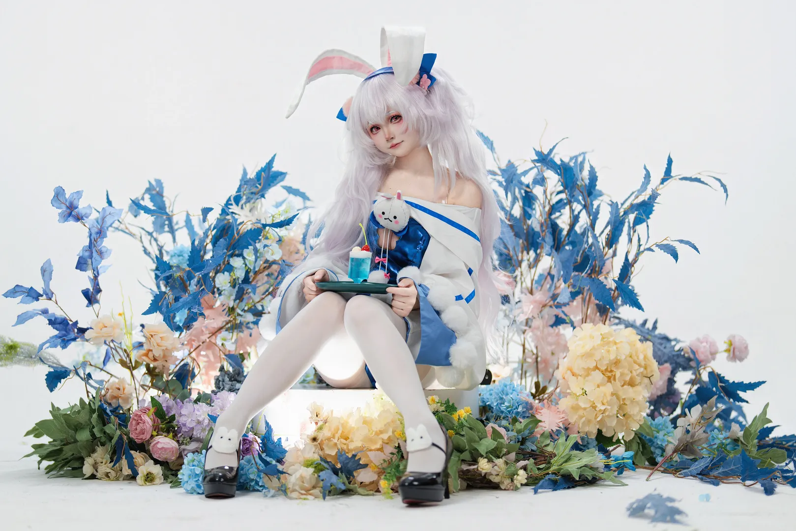 二次元攝影, 碧藍航線, 拉菲cos, 白絲cos, 兔耳Coser