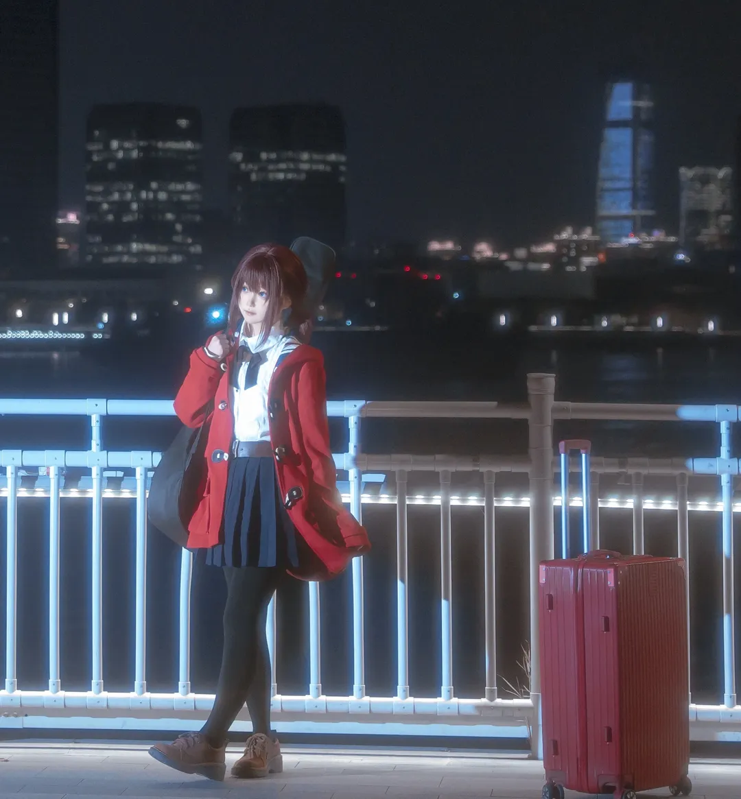 夜景, 黑丝, 井芹仁菜cos, girlsbandcry, 大景