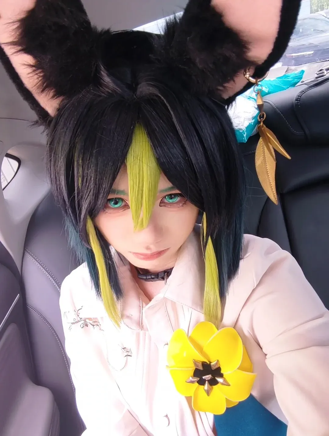 Genshin Impact, Cosplay daily sharing, Tighnari cosplay, Itabag coordination, Animal ear makeup - Image 1