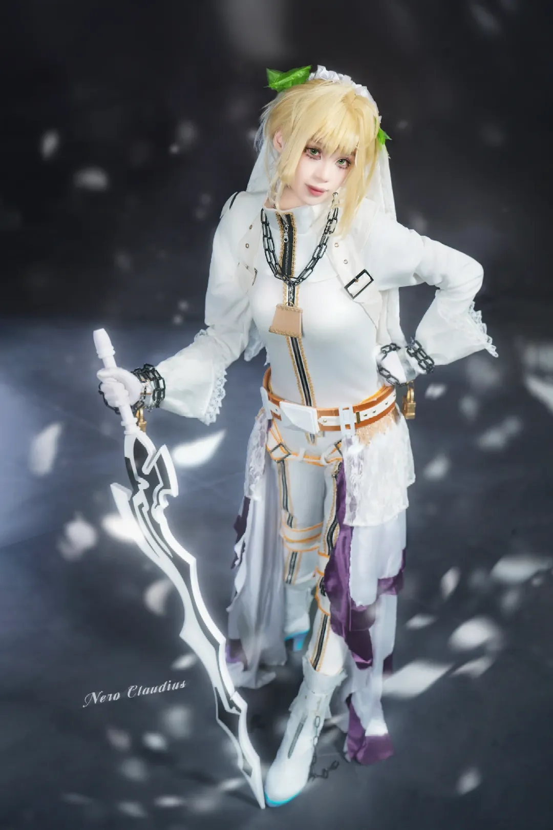 二次元撮影, Fate/Grand Order, イベント写真, 花嫁, ネロ・クラウディウス コスプレ - 1枚目